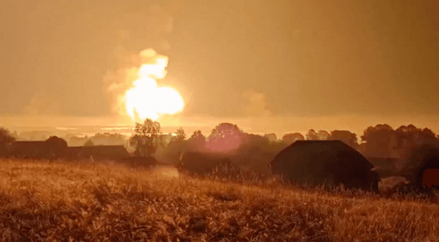 Ukraine Strikes Hard: Massive Drone Attack Triggers Explosions at Russian Military Depot in Toropets