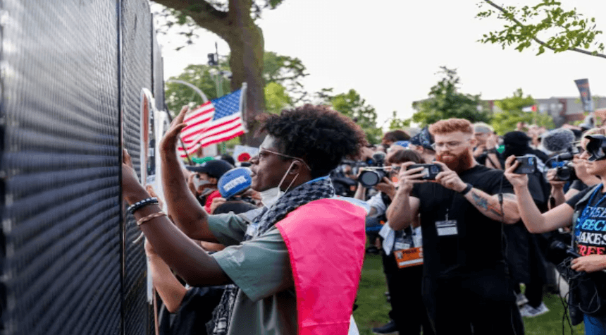 Disastrous Start to DNC Day 2: Anthem Flubbed and Protesters Breach Convention