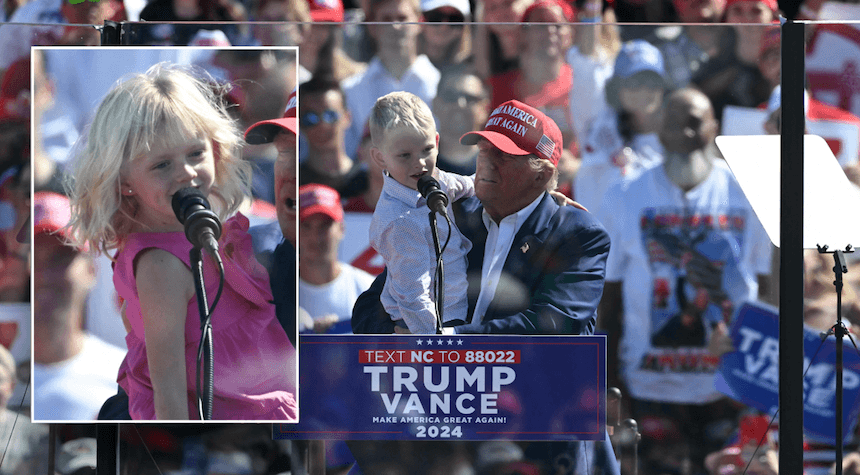 Trump’s Grandchildren Steal the Spotlight at North Carolina Rally: 'Vote for Grandpa!'